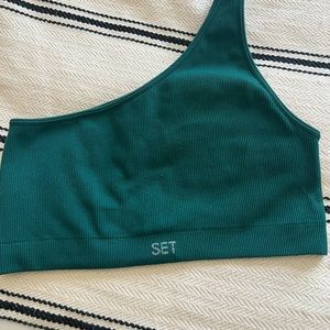 Set Active ribbed one shoulder bra